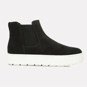 New Vince Warren Genuine Shearling Lined Platform Boot Suede Size 6 real fur